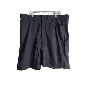 Wrangler Nylon Comfort Waist Hiking Shorts 9" Inseam Size 44 NW990BL Black
